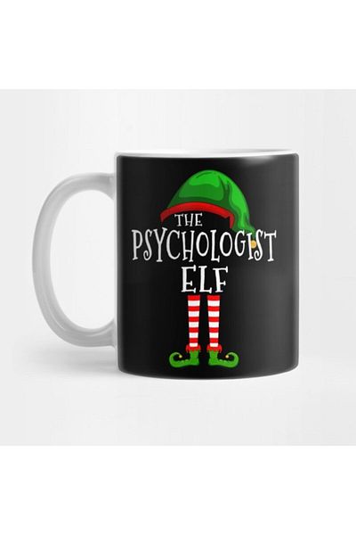 TatFast Funny Christmas Psychologist Elf Family Matching Group Christmas Gift Mug