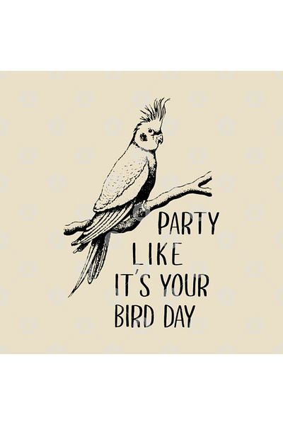 TatFast كوب كوكاتيل من Party Like It's Your Bird Day، هدية، مهر، عرض