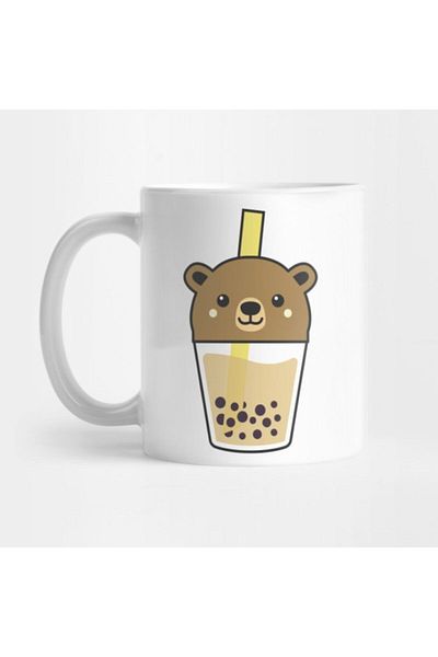 TatFast Cute Kawaii Bubble Tea Boba Milk Bear Lover Gift Idea Mug