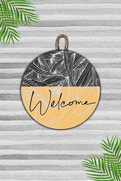 Dormot Home Ornament Modern pentru Ușă Sar și Negru, Imprimare Digitală Pe Le...