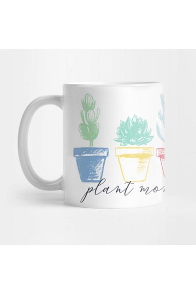 TatFast كوب Plant Mom Triple Plants، هدية، مهر، عرض