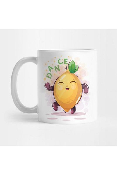 TatFast Olive Lemon Lime Patterned Mug - Gift, Dowry, Presentation