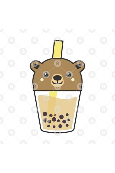 TatFast Cute Kawaii Bubble Tea Boba Milk Bear Lover Gift Idea Mug
