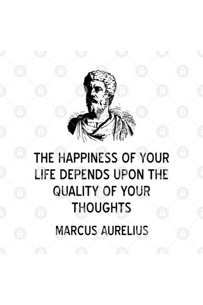TatFast كوب Stoic Quote On Happiness من ماركوس أوريليوس، هدية، مهر، عرض تقديمي