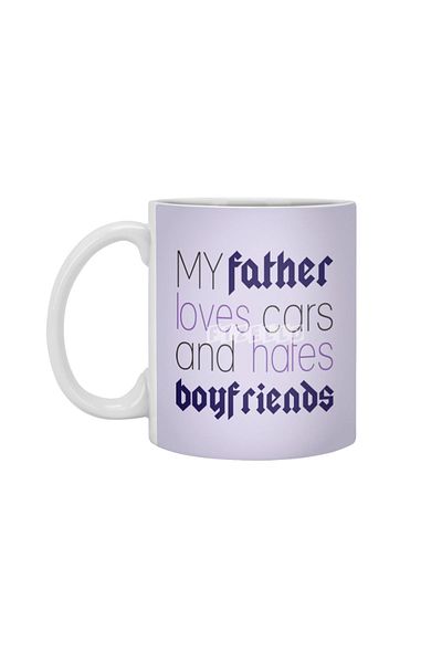 Fizello كوب أبيض من I Love My Dad، هدية، مهر، عرض