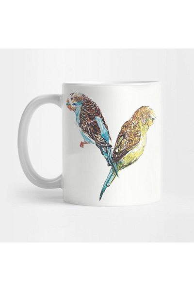 TatFast كوب Budgies Budgies، هدية، مهر، عرض