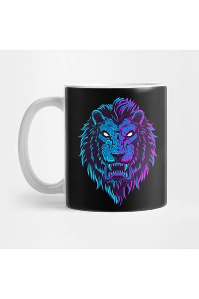 TatFast كوب Lion Glow In The Dark، هدية، مهر، عرض