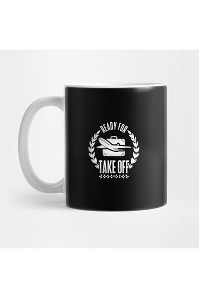TatFast Flight Attendant Stewardess Stewardess Aircraft Takeoff Fly Mug