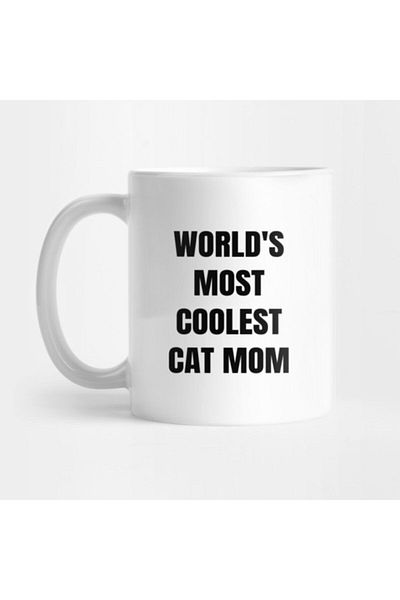 TatFast World's Coolest Cat Mom Mug, Gift, Dowry, Presentation
