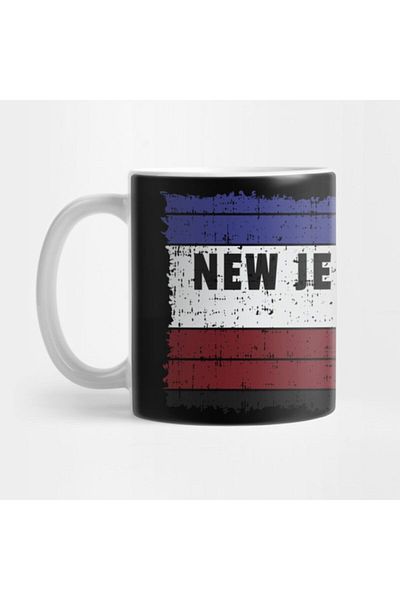 TatFast New Jersey Usa The Garden State Trenton Newark Jersey Shore Atlantic City Design Gift Idea Mug
