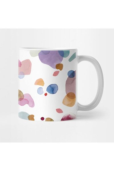 TatFast Terrazzo Watercolor Pebbles - Multicolored Gift Mug