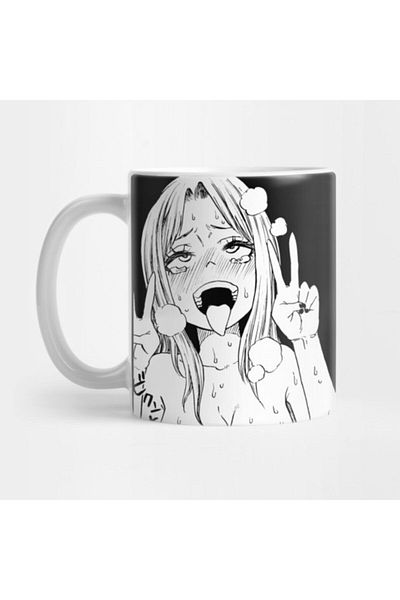 TatFast كوب Ahegao Face، هدية، مهر، حامل عرض