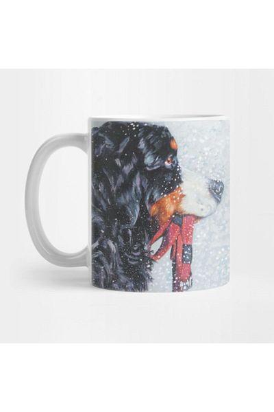 TatFast Bernese Mountain Dog Fine Art Painting - Mug, Gift, Dowry, Presentation Holder