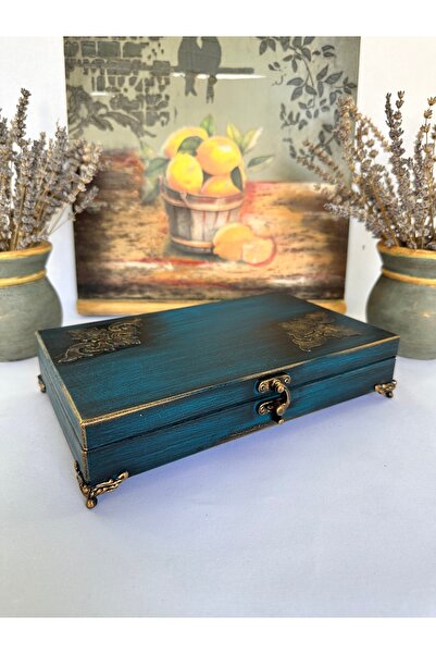 LARTEWOOD Ahşap Takı Kutusu, Organizeri, Dolabı 12 Bölmeli Kolye Küpe Yüzük S...