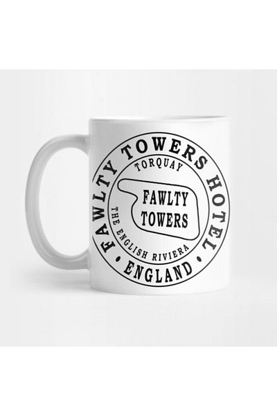 TatFast كوب فندق Fawlty Towers، هدية، مهر، حامل عرض