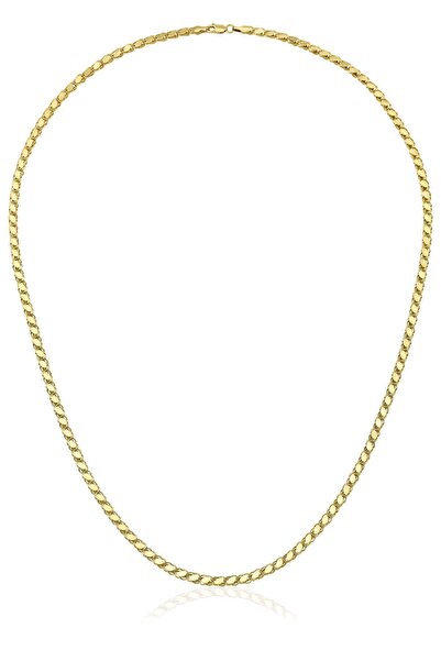Fiyonk Kuyumculuk 14 Ayar Altın Pullu Zincir 3,50 Mm