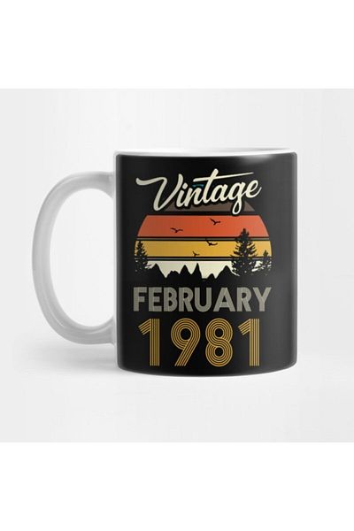TatFast 1981 Vintage - February Birthday Cup Gift Dowry Presentation