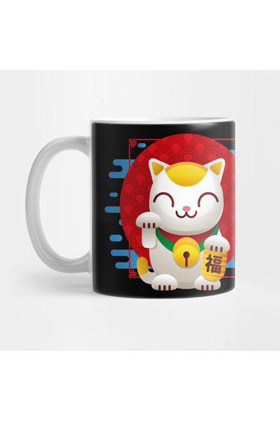 TatFast كوب Maneki Neko، هدية، مهر، حامل عرض