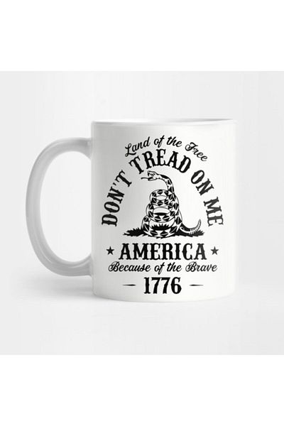 TatFast كوب Don't Tread On Me، هدية، مهر، عرض