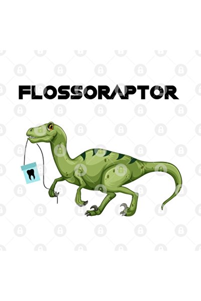 TatFast Floss Flossoraptor Hygiene Dental Funny -dentist Gift Mug