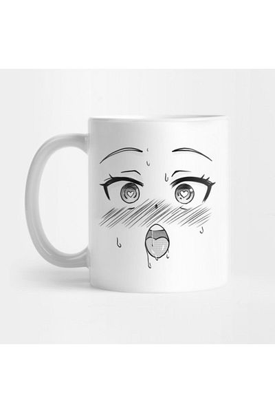 TatFast كوب Ahegao المضحك، هدية، مهر، حامل العرض