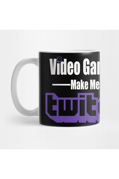 TatFast كوب Make Me Twitch لألعاب الفيديو، هدية، مهر، عرض