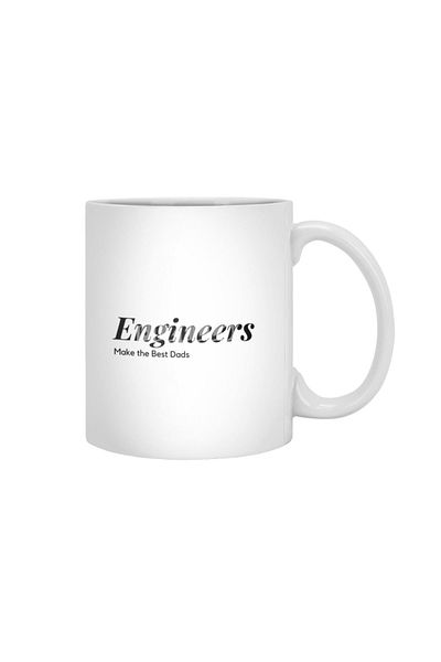 Fizello كوب أبيض من Engineers Make The Best Dads، هدية، مهر، عرض