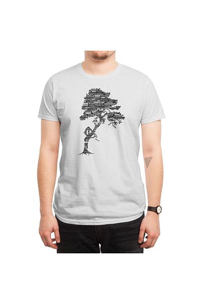 Fizello Μαύρο μπλουζάκι Bodhi Tree για άνδρες και γυναίκες - Unisex Λευκό T-shirt
