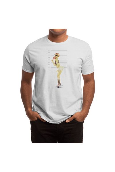 Fizello Μπλουζάκι Unisex White Pin Up Mugshot
