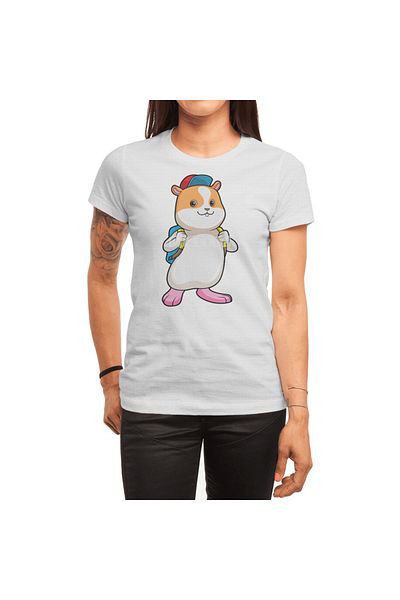 Fizello Tricou ca hamster pentru bărbați și femei - unisex alb, cu glugă și culoare