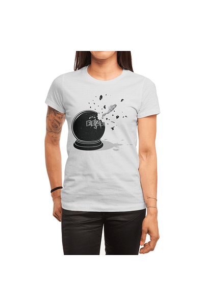 Fizello Λευκό μπλουζάκι Unisex Beyond The Globe