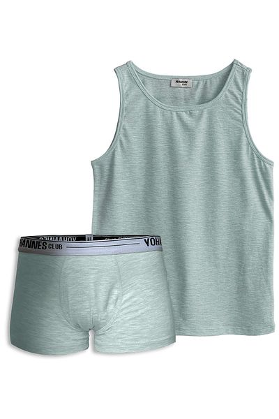 Yohannes Club Cotton Boxer and Undershirt Set for Boy