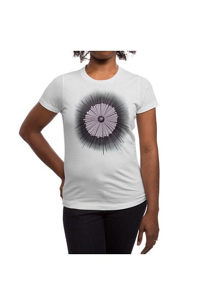 Fizello Λευκό μπλουζάκι Heliozoa Wintering Geek Digital Art Unisex