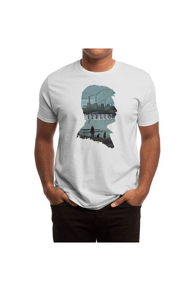 Fizello Andrei Tarkovsky' Stalker Illustration Burro Tees - Λευκό μπλουζάκι Unisex