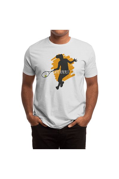Fizello Tennis Sports No Coach Trainer Gift - Ανδρικό και γυναικείο λευκό μπλουζάκι