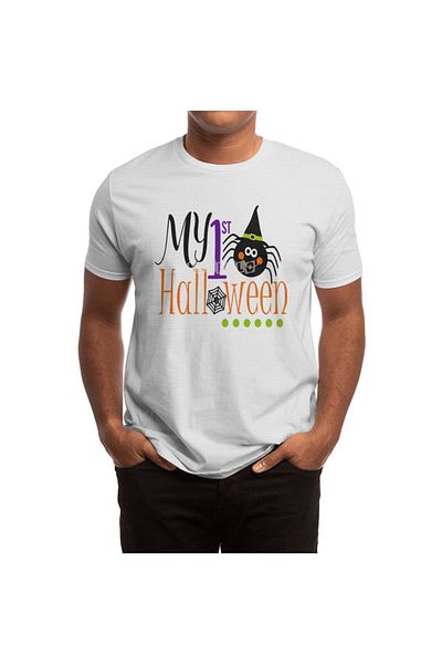 Fizello Το πρώτο μου λευκό μπλουζάκι Unisex για το Halloween