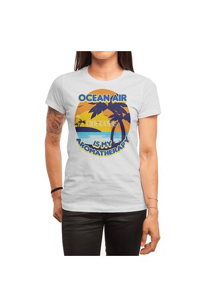 Fizello Λευκό μπλουζάκι Ocean Air Aromatherapy Unisex