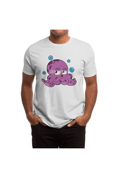 Fizello Λευκό μπλουζάκι Octopus Air Bubbles Unisex