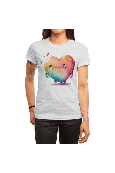 Fizello Ανδρικό και γυναικείο Unisex Λευκό T-Shirt - Σχέδιο Olive