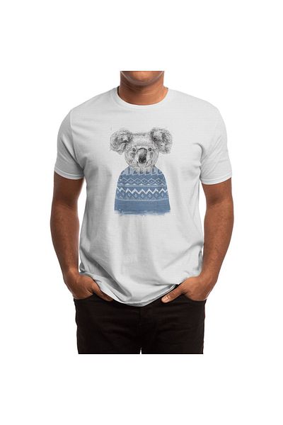 Fizello Λευκό μπλουζάκι Unisex με σχέδιο Koala - Ανδρικά και Γυναικεία