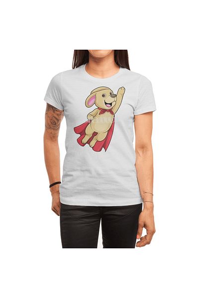 Fizello Μπλουζάκι Superhero Hooded Dog - Ανδρικό, Γυναικείο, Unisex Λευκό