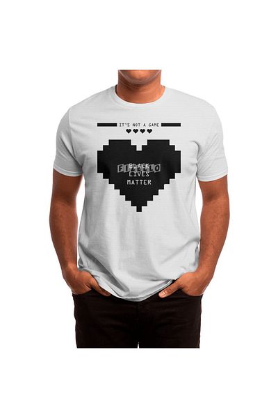 Fizello Black Lives Matter - It's Not A Game (2η έκδοση) Λευκό μπλουζάκι Unisex