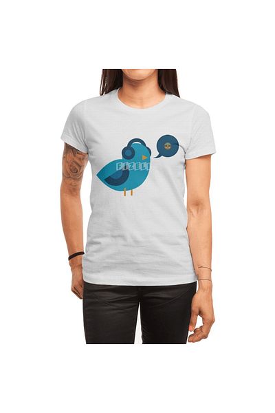 Fizello Some Birds Prefer The Blues Tricou alb unisex pentru bărbați și femei