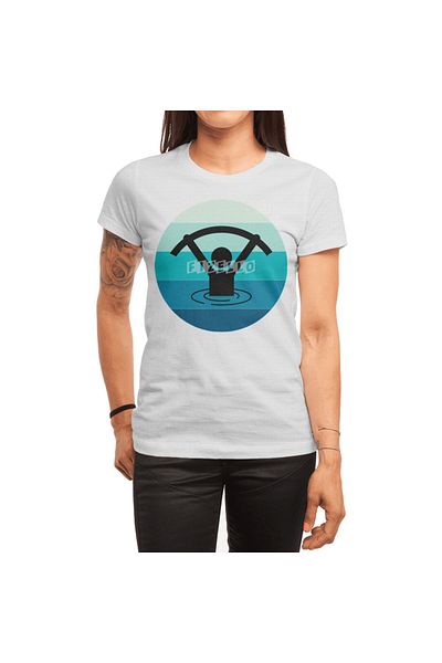 Fizello Μπλουζάκι Aqua Aerobics για άνδρες και γυναίκες - Unisex Λευκό T-shirt