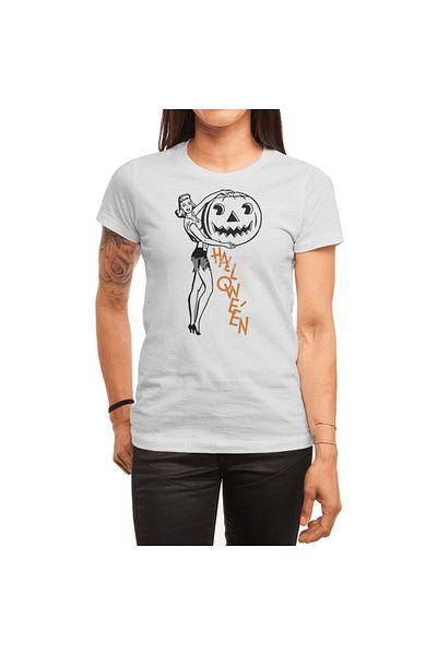 Fizello Halloween Horror Party Costume - Men's and Women's White T-Shirt, Unisex
