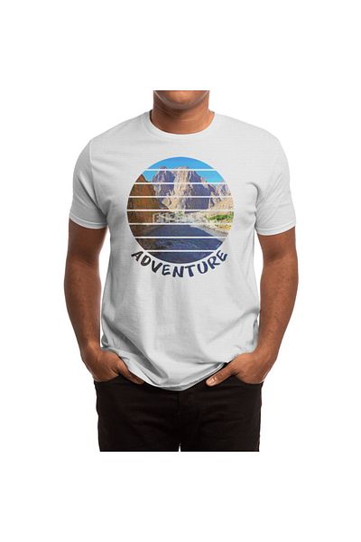 Fizello Tricou alb unisex - Aventura se numeste, trebuie sa merg in aer liber in natura si E