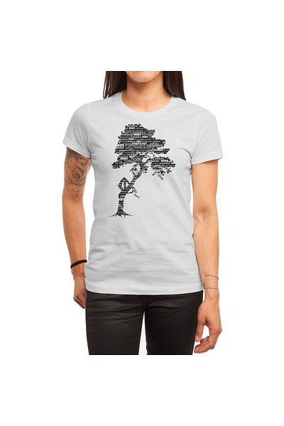 Fizello Μαύρο μπλουζάκι Bodhi Tree για άνδρες και γυναίκες - Unisex Λευκό T-shirt