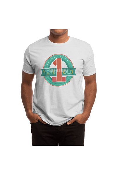 Fizello Λευκό μπλουζάκι Unisex - Ανδρικά και Γυναικεία, Επέτειος 1 έτους