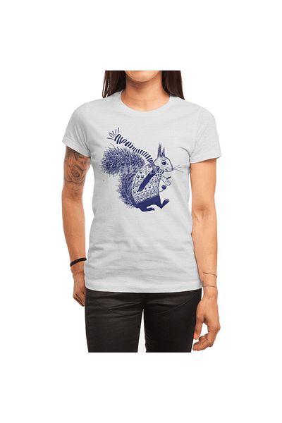 Fizello Tricou alb unisex Squirrel In Winter