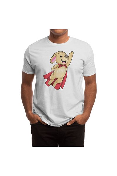 Fizello Μπλουζάκι Superhero Hooded Dog - Ανδρικό, Γυναικείο, Unisex Λευκό